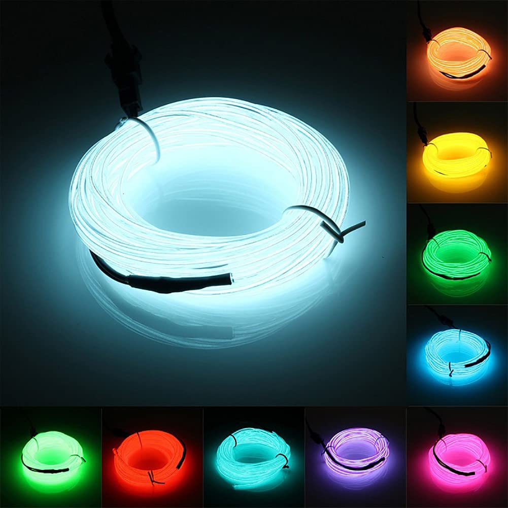 Tira LED interior para auto 5M – luz ambiental flexible y neón USB para decoración