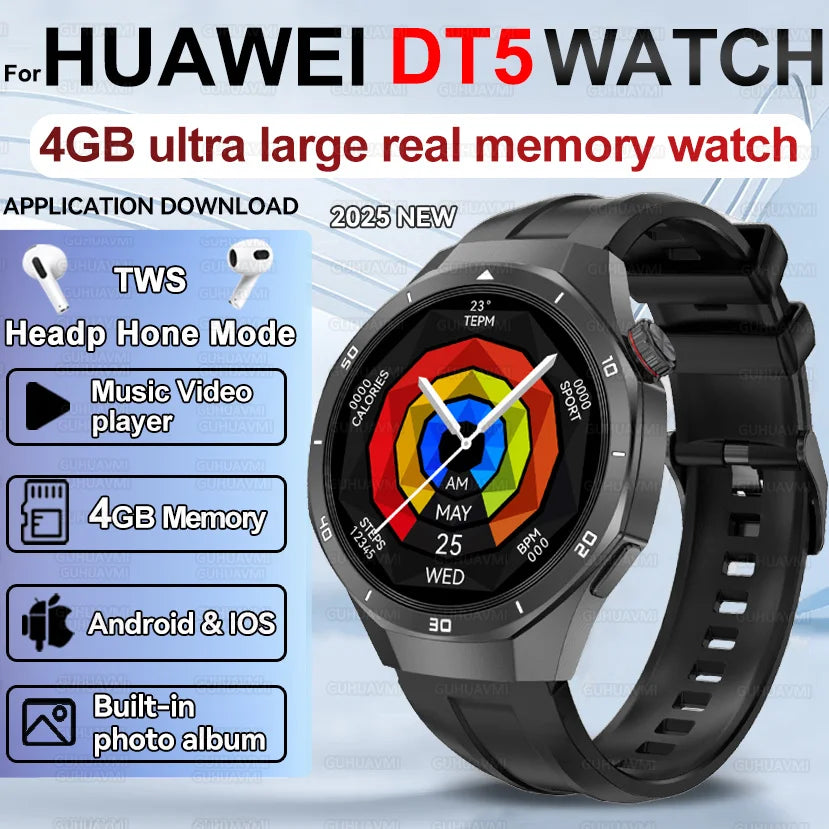 Smartwatch hombre nuevo – pantalla AMOLED, GPS, música y resistencia IP68
