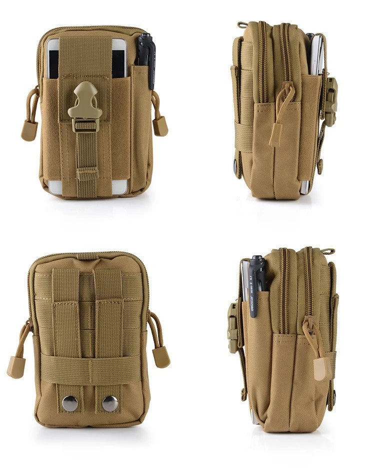 Riñonera táctica camuflada – bolsa multifuncional para pierna y cintura