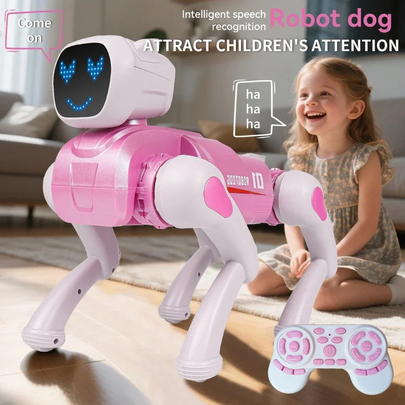 Perro Robot Inteligente - Control Remoto 2.4G y APP - Diálogo por Voz - Programable - Simulación Smart