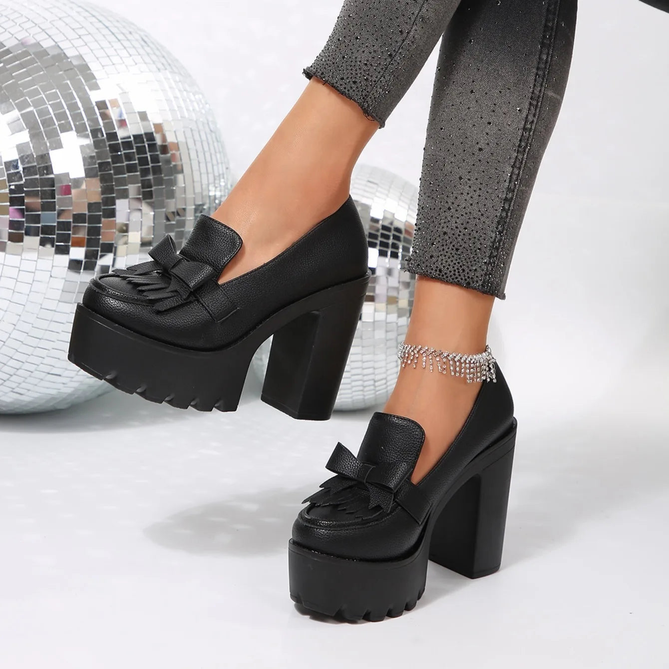 Pumps mujer – tacones chunky, plataforma elegante y antideslizantes