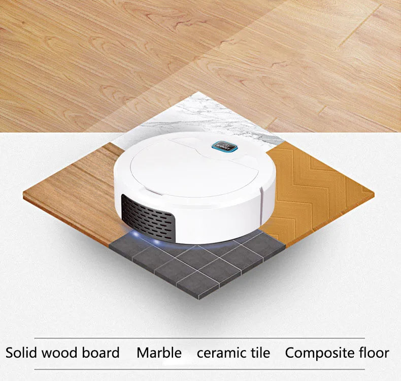 Robot Barredora Inteligente Inalámbrica - Escoba Manual Automática - Limpiador Doméstico Sin Esfuerzo