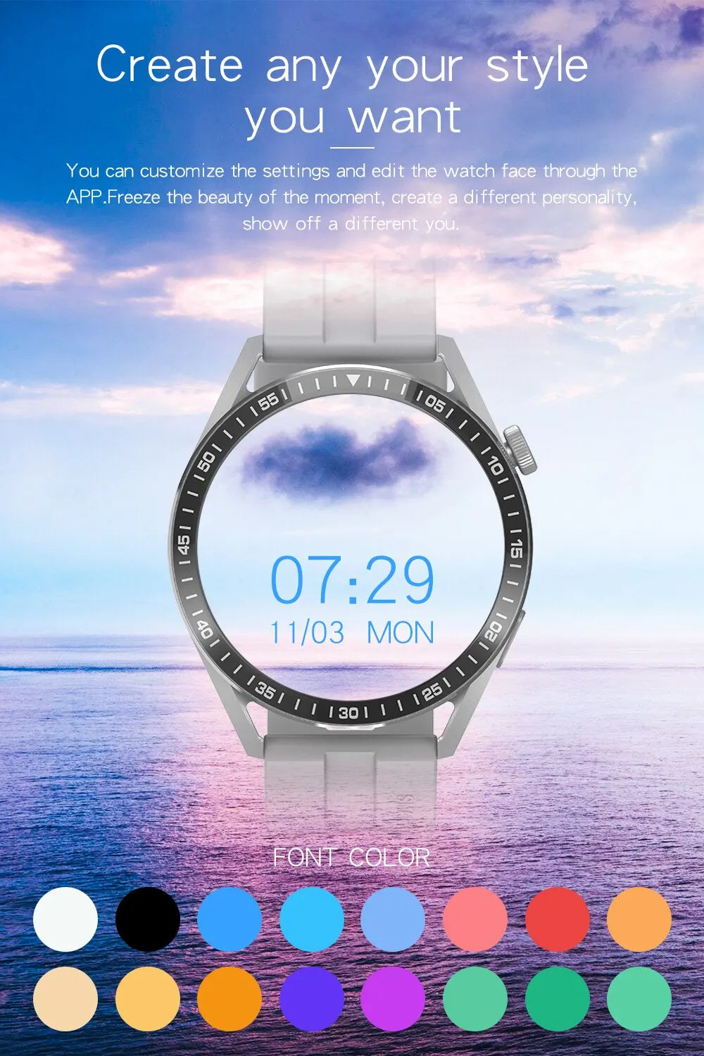 Smartwatch Pro – pantalla AMOLED HD, monitor de ritmo cardíaco y llamadas Bluetooth