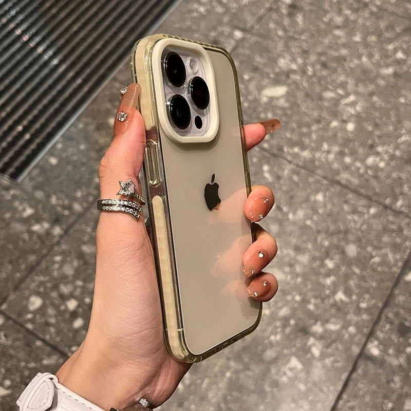 Funda transparente de lujo para iPhone – TPU suave y resistente a golpes