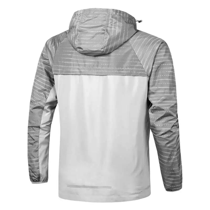 Cortaviento hombre con capucha – chaqueta deportiva para otoño con logo personalizado