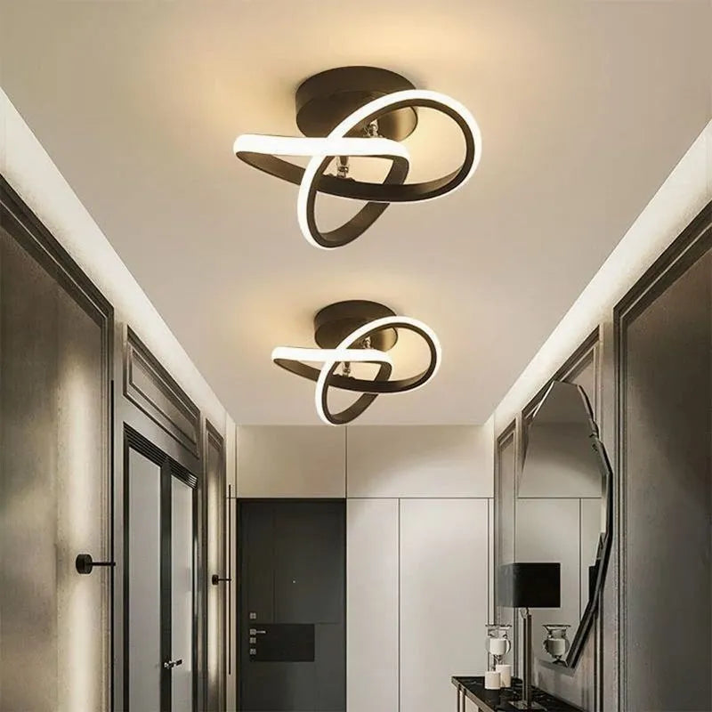Tira LED minimalista para pasillos – lámparas modernas para living, balcón y escalera