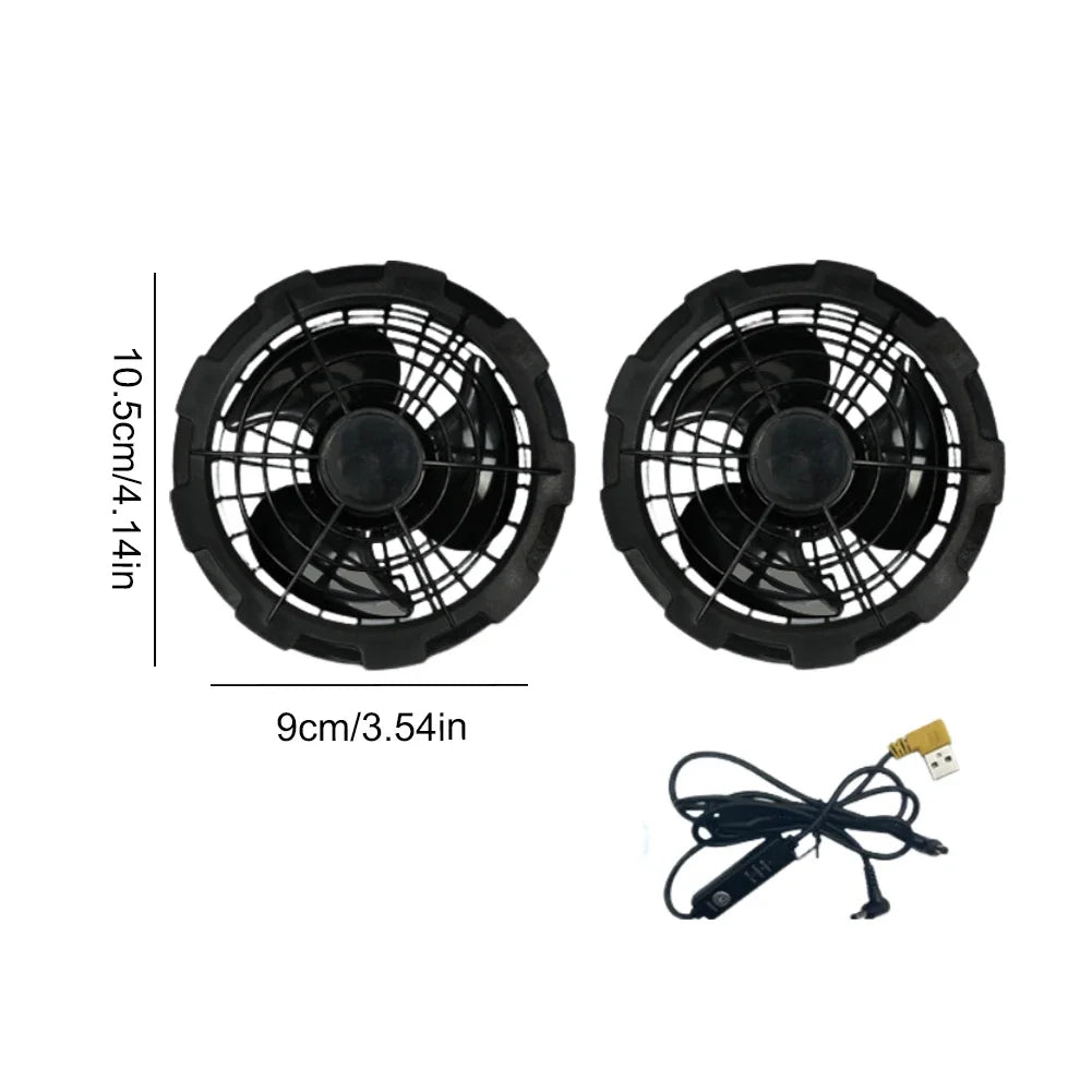Chaleco Refrigerante con Ventiladores USB - 3 Velocidades Ropa Aire Acondicionado Transpirable
