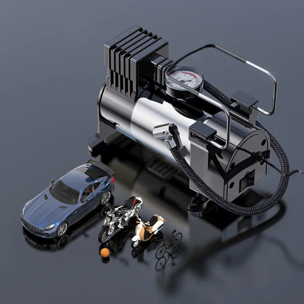Compresor de aire portátil 12V 150PSI – inflador de neumáticos con manómetro digital