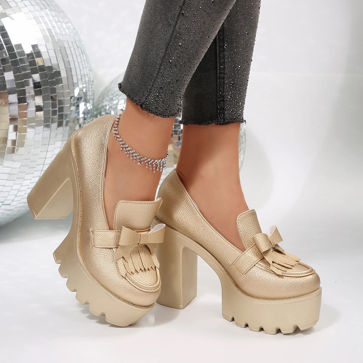 Pumps mujer – tacones chunky, plataforma elegante y antideslizantes