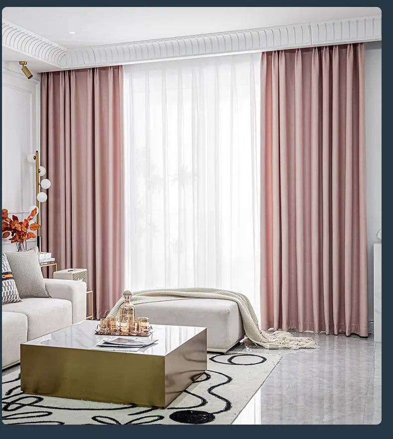 Cortinas blackout insonorizadas – azul sólido, aislantes y personalizadas para living y dormitorio