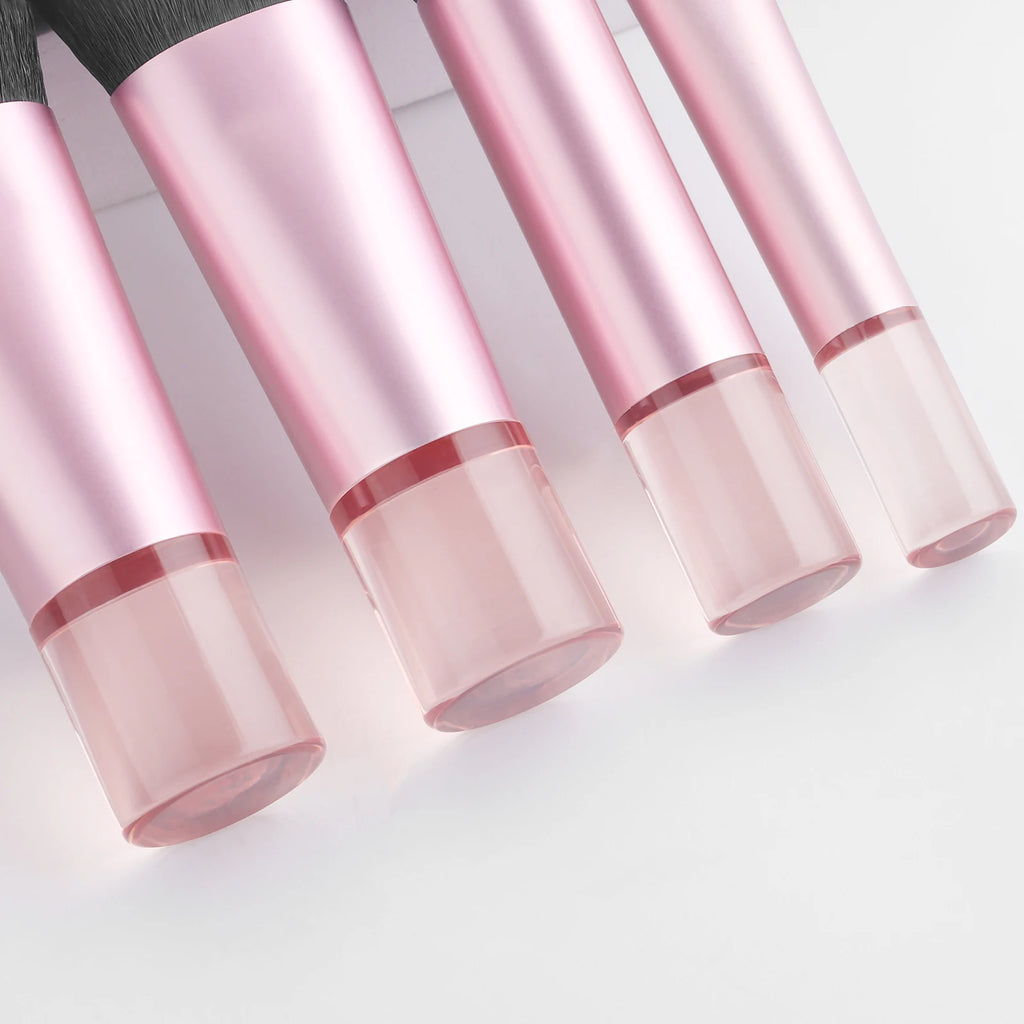 Set de 10 pinceles de maquillaje mini – multifuncionales con estuche portátil