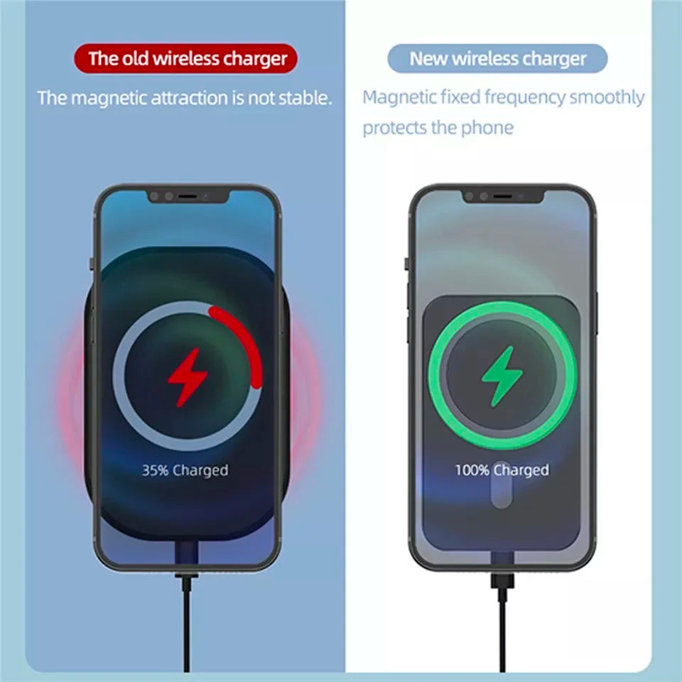 Cargador inalámbrico magnético para auto – soporte y carga rápida 30W para iPhone