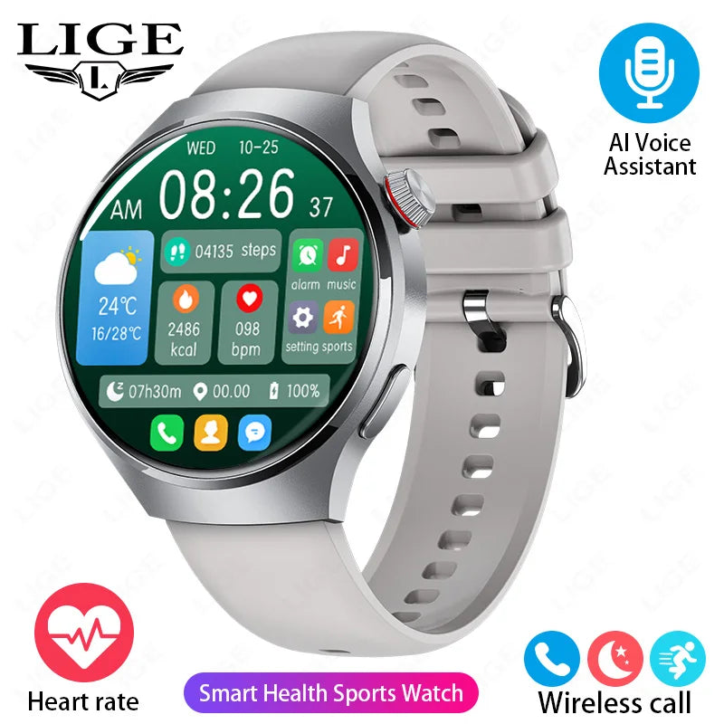 Smartwatch LIGE nuevo – pantalla HD 360*360, monitor de salud y llamadas Bluetooth