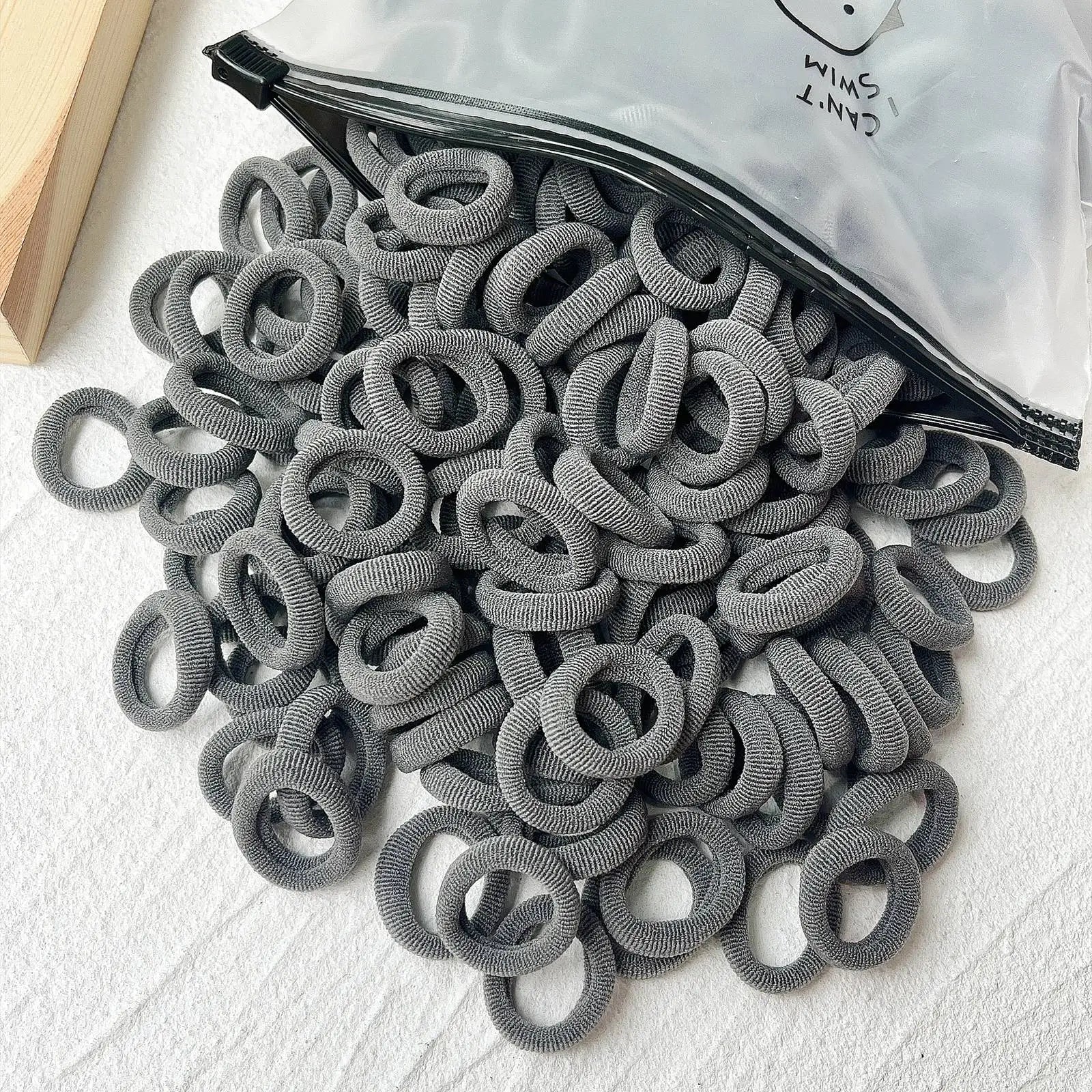 Set de 20/50 ligas elásticas para cabello – scrunchies y bandas de colores para niñas