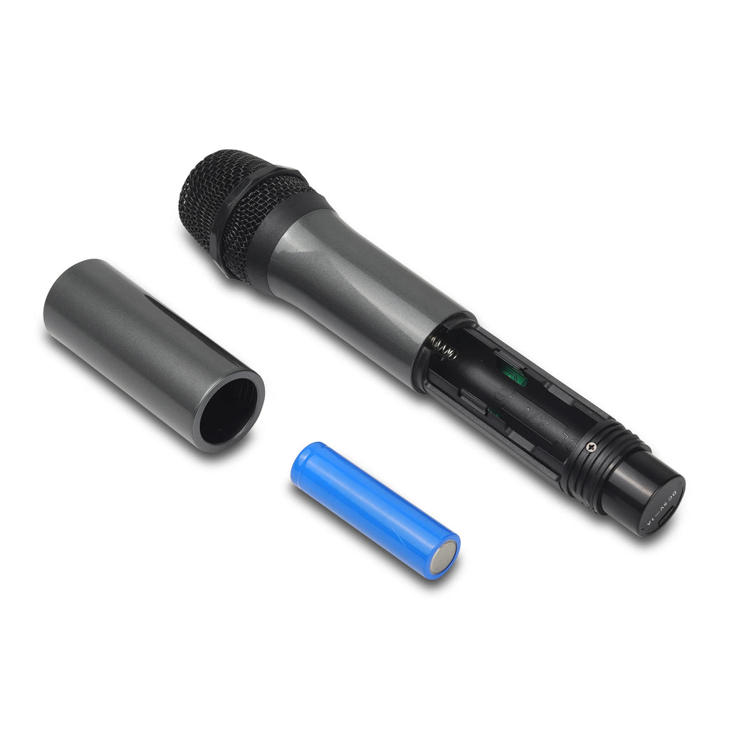 Micrófono inalámbrico UHF de 2 canales – profesional para karaoke y eventos