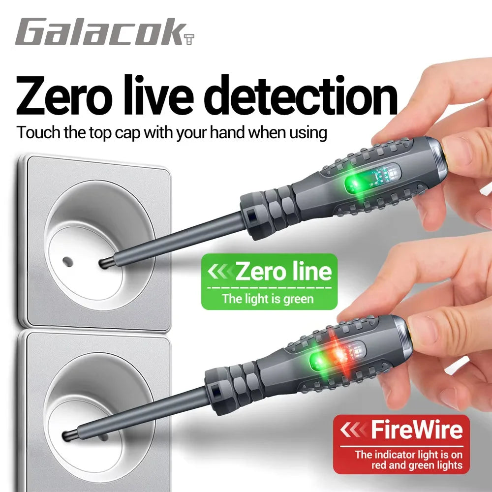 Destornillador eléctrico multifunción – tester sin contacto 70-600V con luces indicadoras