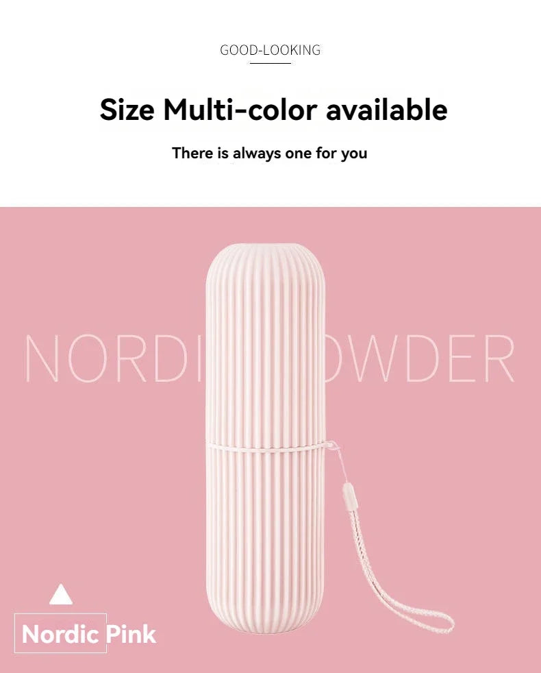 Estuche portátil para cepillo y pasta dental – caja protectora para viaje y camping