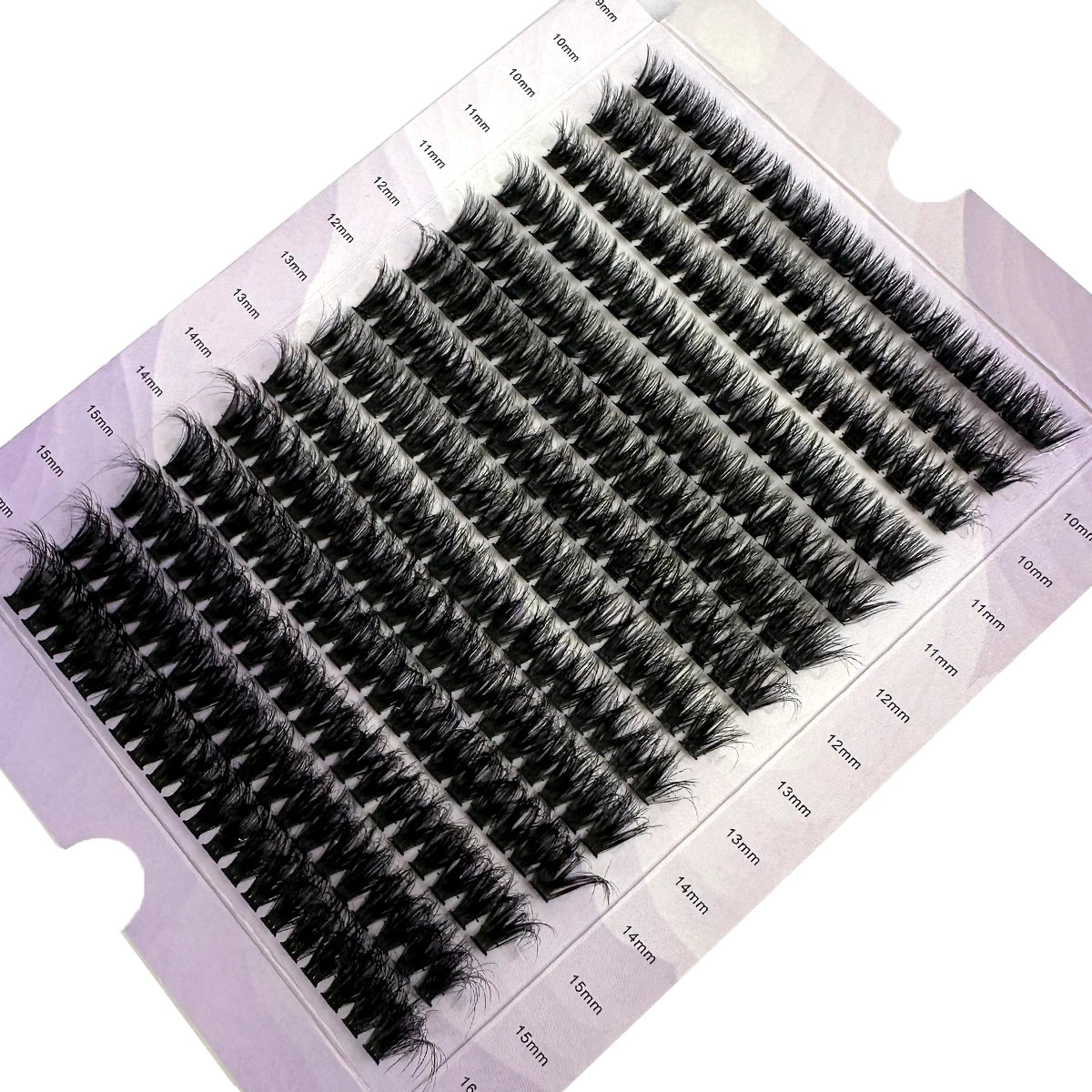 Paquete 280 pestañas mink 3D – extensiones individuales volumen ruso, ultra finas 0.05mm