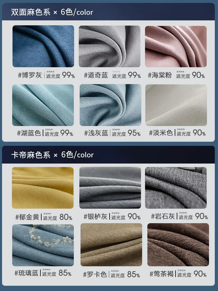 Cortinas blackout insonorizadas – azul sólido, aislantes y personalizadas para living y dormitorio