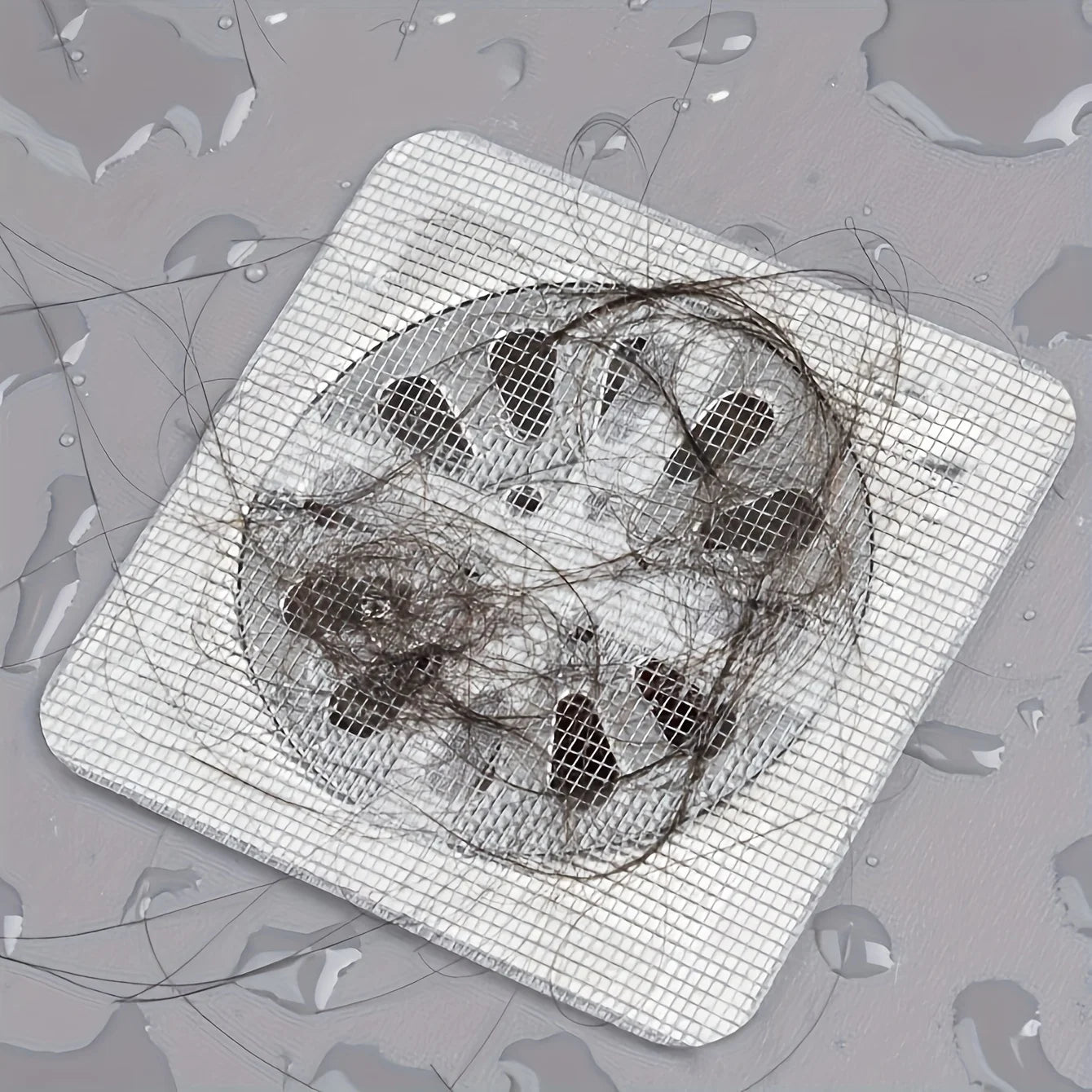 Filtro adhesivo para desagüe – malla antiinsectos y atrapapelos para baño y cocina