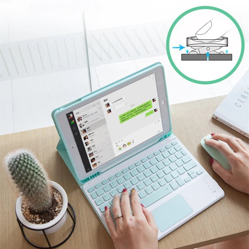 Teclado inalámbrico para iPad y Xiaomi Pad 5 – con touchpad y Bluetooth