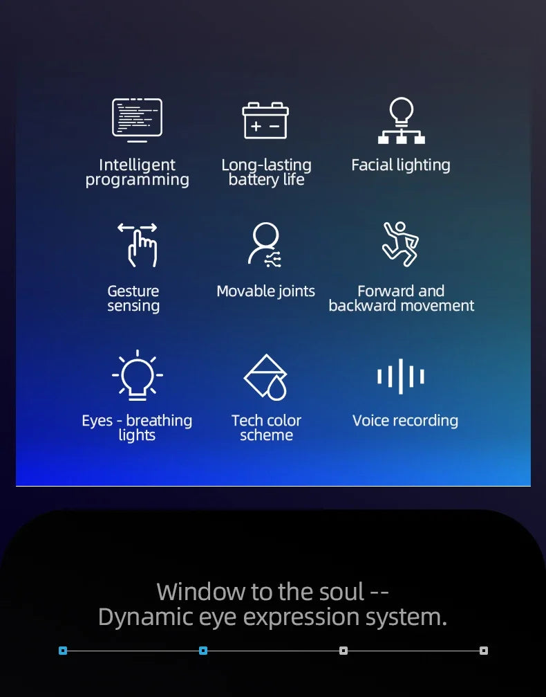 Robot Inteligente R40 - IA con Control Remoto - Baile y Acciones Smart para Niños