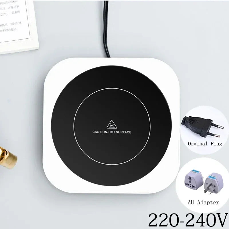 Calentador de Tazas Nuevo - Para Leche, Té, Tetera - Placa Caliente Eléctrica - Alta Temperatura 80°C - Para Hogar, Oficina y Escritorio
