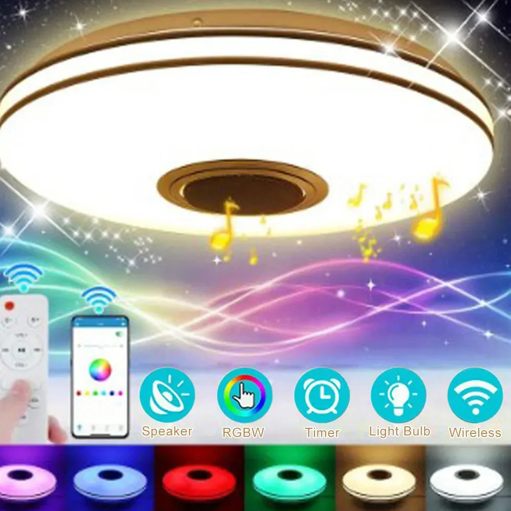 Lámpara LED inteligente con altavoz – RGB, control por APP y Bluetooth