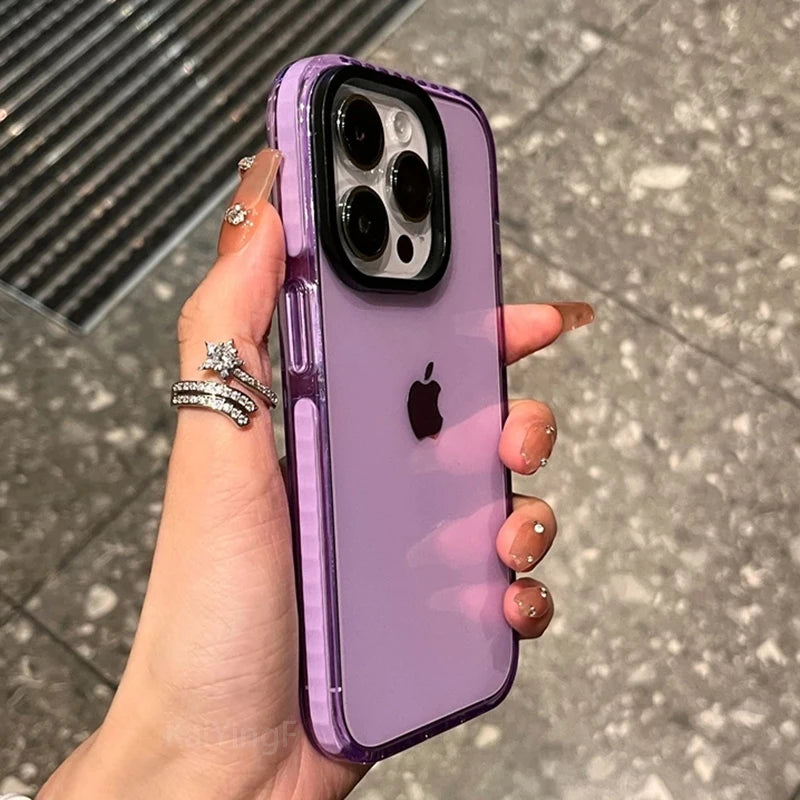 Funda transparente de lujo para iPhone – TPU suave y resistente a golpes