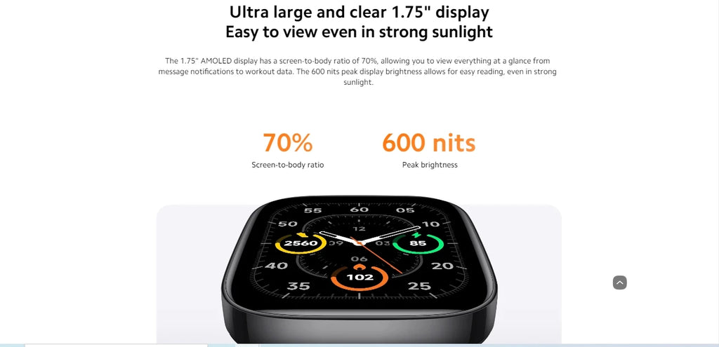 Xiaomi Redmi Watch 3 – versión global original con pantalla AMOLED y Bluetooth 5.2