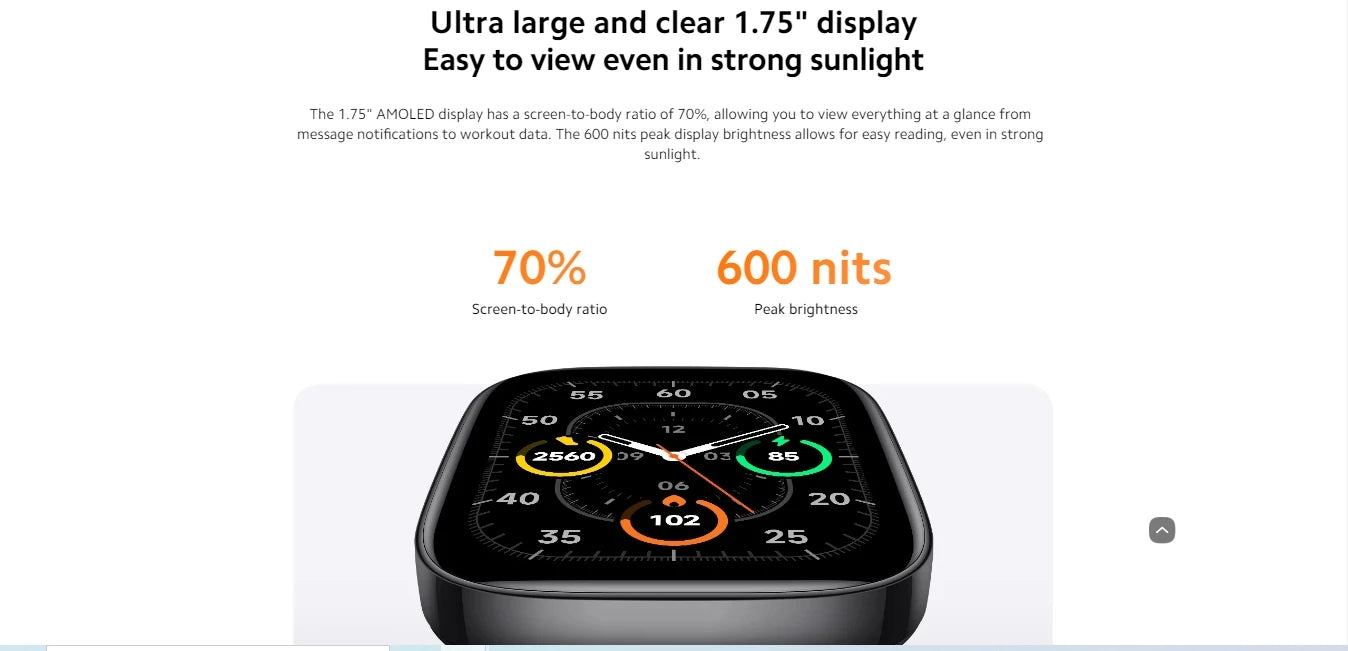 Xiaomi Redmi Watch 3 – versión global original con pantalla AMOLED y Bluetooth 5.2
