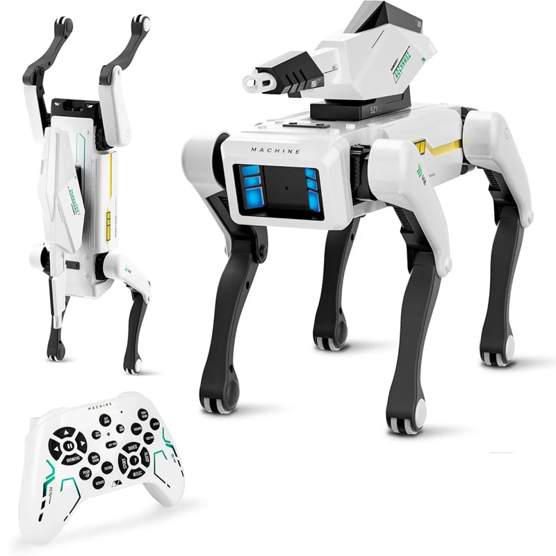 Perro Robot Inteligente con IA RC - Diálogo por Voz - Control APP Remoto - Programación - Canta y Baila - Perro Mecánico - Juguete para Niños