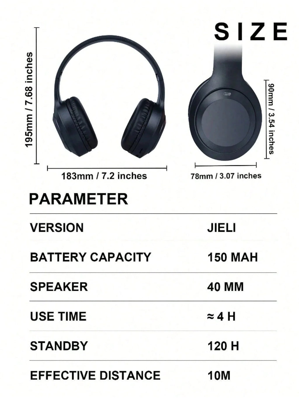 Auriculares inalámbricos – largo alcance para móvil, iPad y gaming