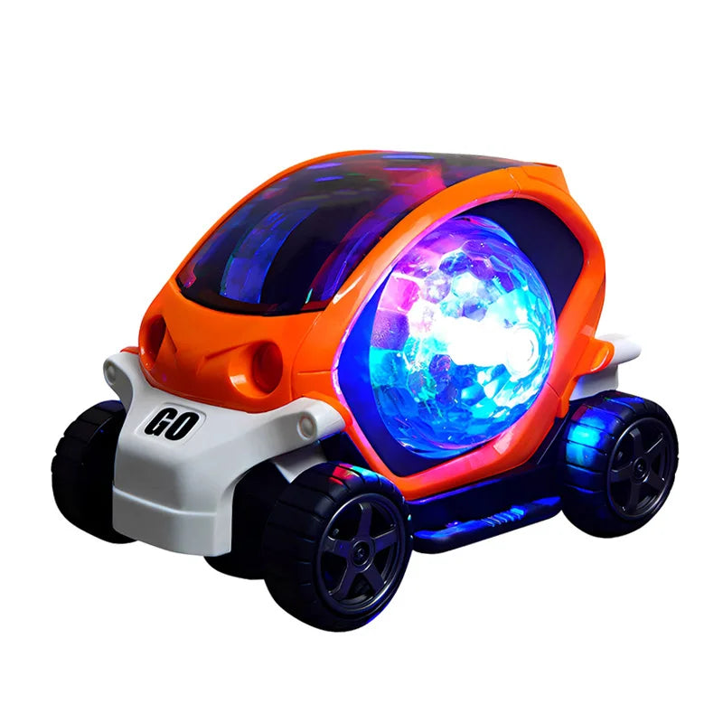 Auto de Juguete Eléctrico con Dirección - Música y Luces Deslumbrantes - Modelo Cool - Mejor Regalo de Cumpleaños para Niños