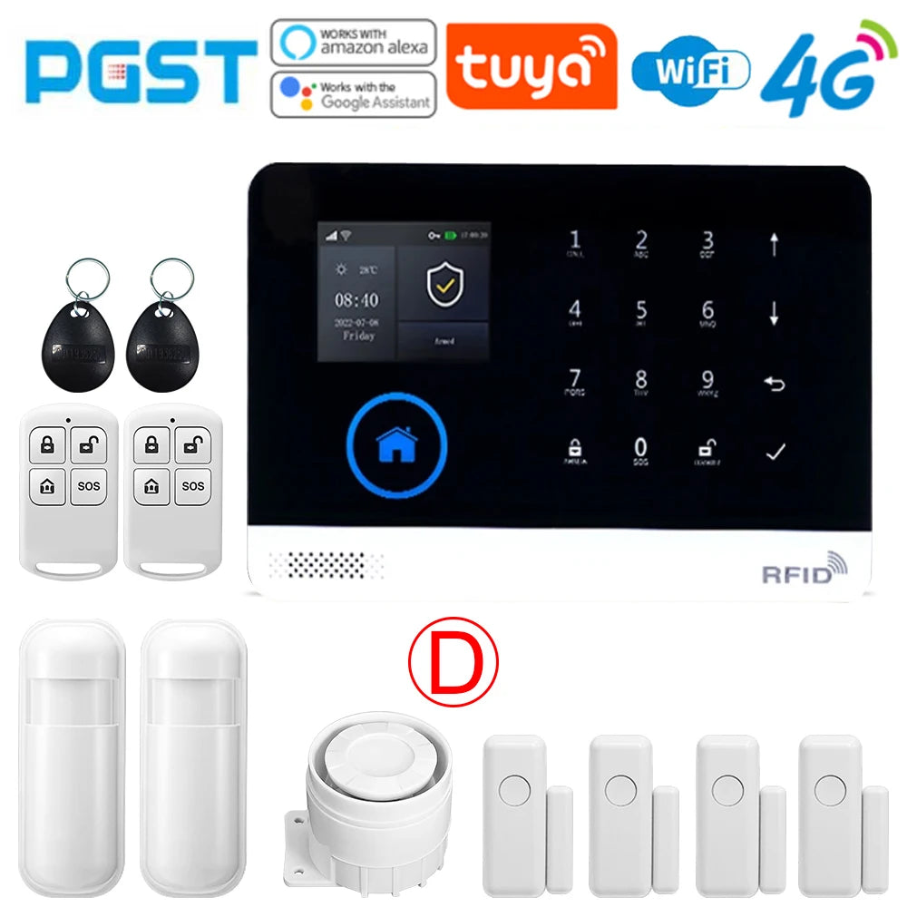 Sistema de seguridad inteligente PG-103 – alarma inalámbrica 4G Tuya compatible WiFi y GSM
