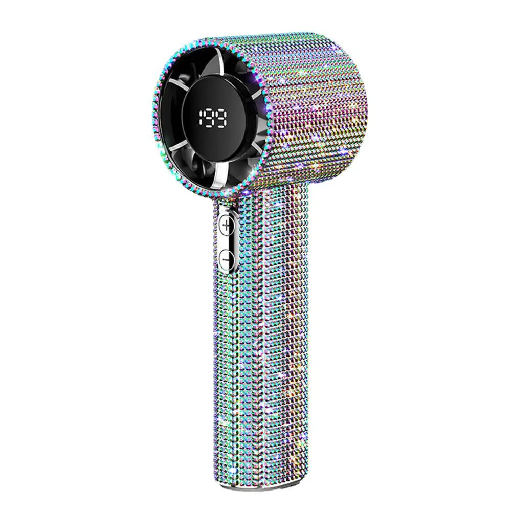 Ventilador de Mano Portátil con Pantalla Digital y 199 Velocidades