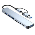 Adaptador Hub USB-C 8 en 1 para Laptop, Tablet y Celular