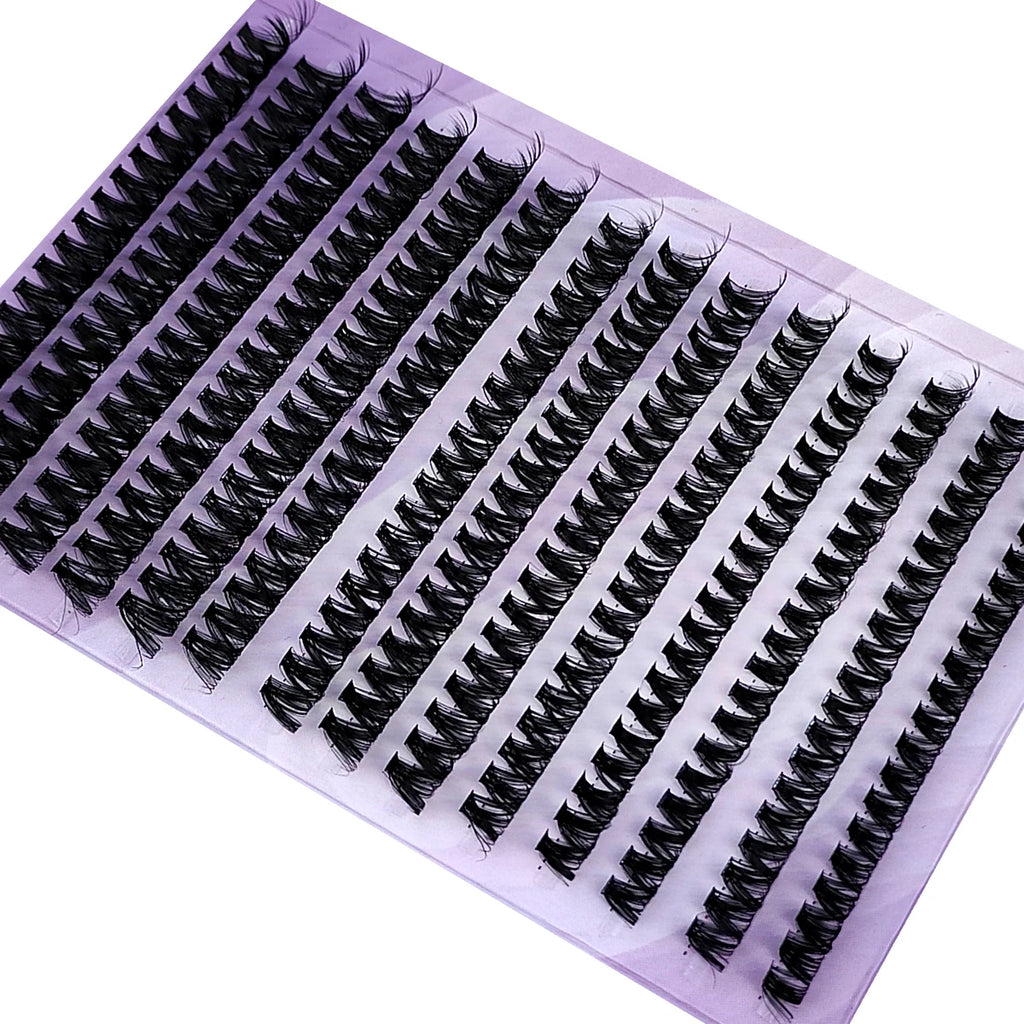 Paquete 280 pestañas mink 3D – extensiones individuales volumen ruso, ultra finas 0.05mm