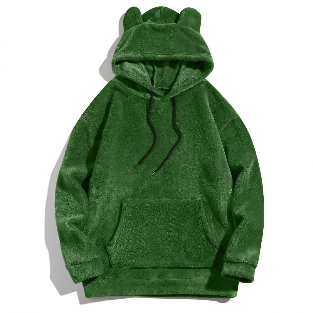Hoodie unisex con orejas de oso