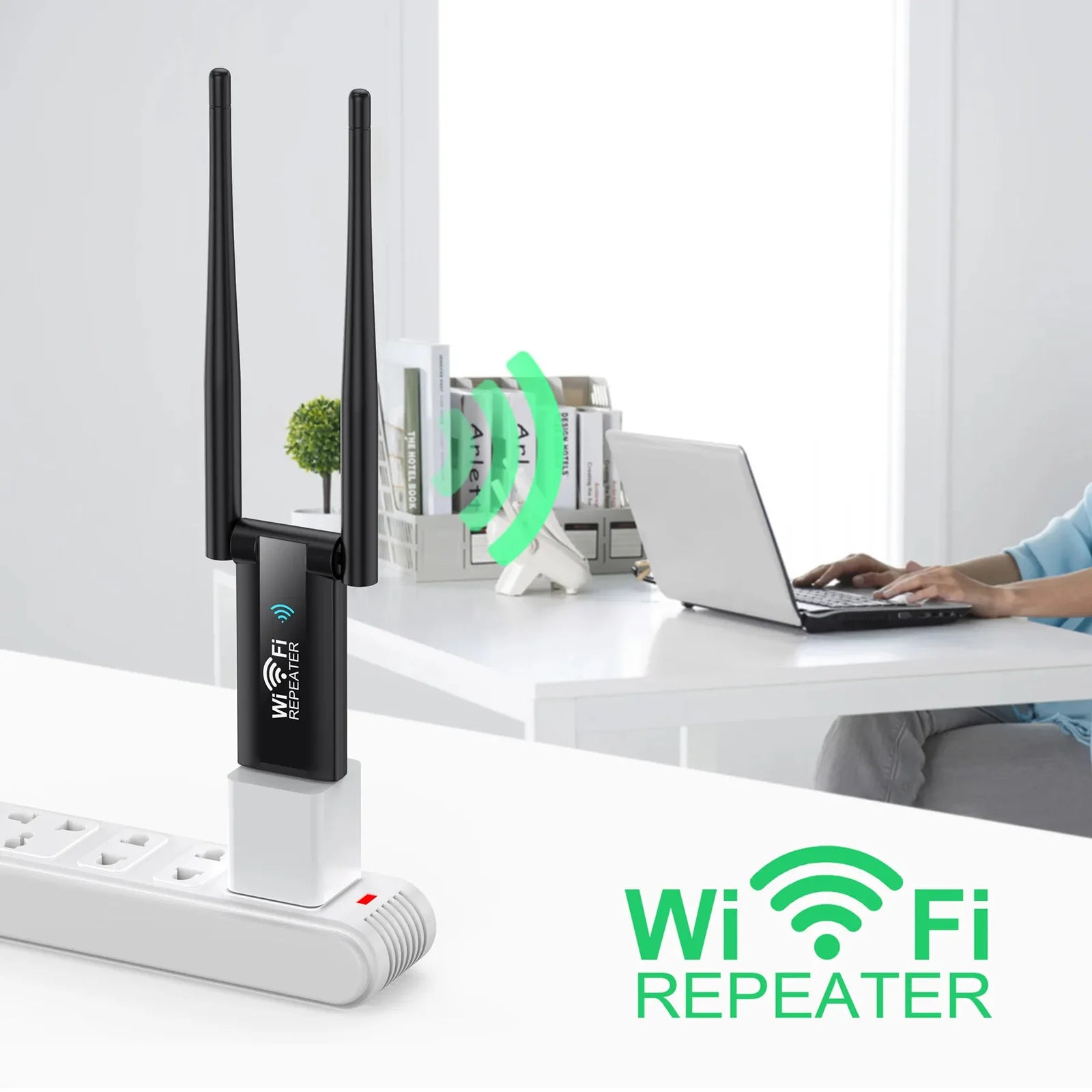 Extensor WiFi USB 2.4G – repetidor inalámbrico 300Mbps y amplificador de señal
