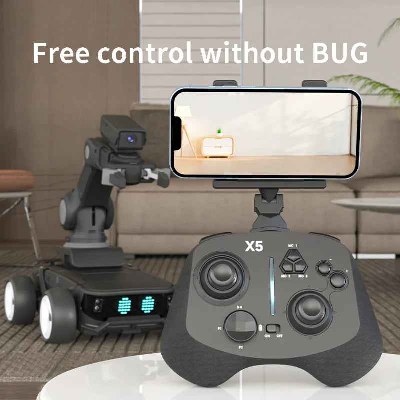 Auto Robot Storm X5 Inteligente RC - Reconocimiento Infrarrojo - Modos Programables - Blanco/Negro - Regalo Educativo para Niños