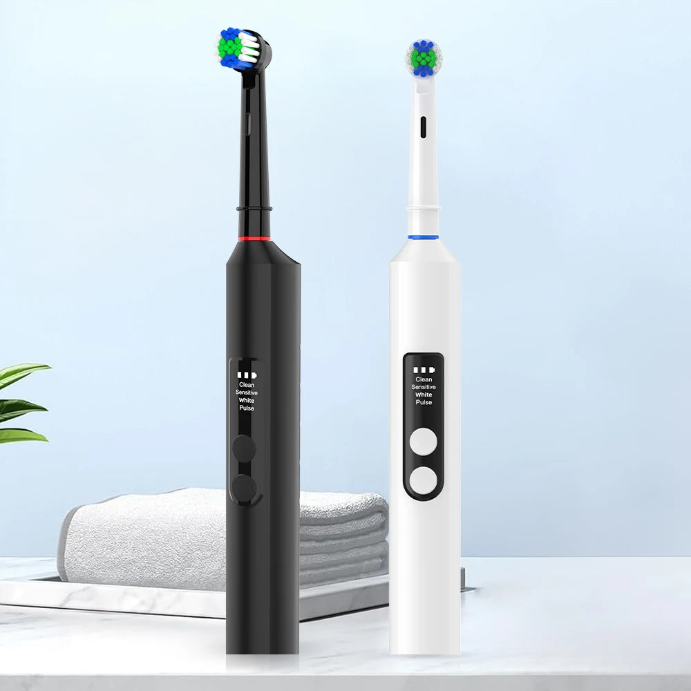 Cepillo eléctrico inteligente – 4 modos, recargable USB y compatible con cabezales Oral B