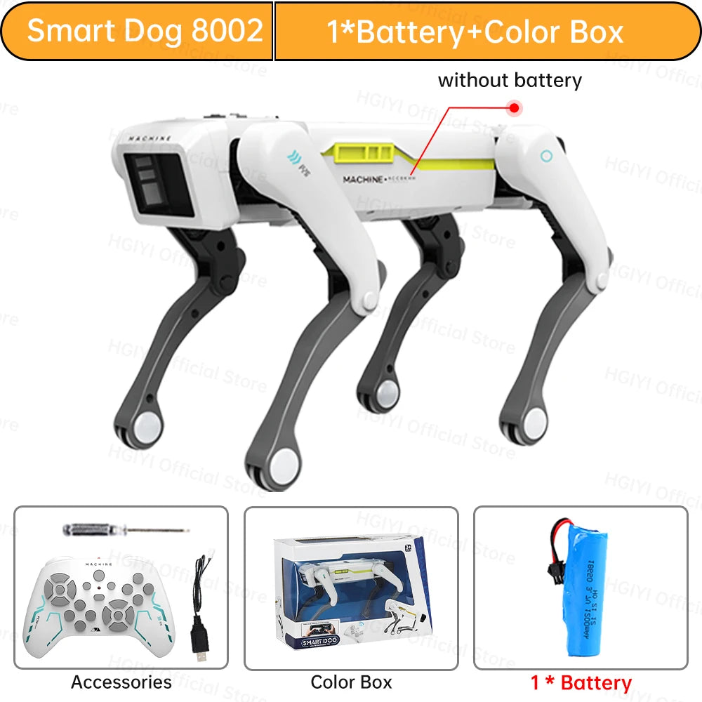 Perro Robot Teeggi Inteligente RC con Pinza - Multifunción - Perro Mecánico Educativo - Juguete Biónico Smart - Regalo