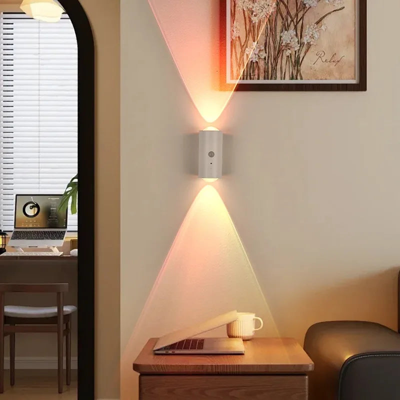 Lámpara de Pared LED con Sensor Inteligente - Iluminación Ambiental RGB - Recargable Magnética