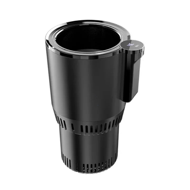 Portavasos Inteligente para Auto 2 en 1 - Enfriamiento y Calentamiento - Refrigeración Rápida - Frío y Caliente - Mini Pantalla Táctil - Para Bebidas, Tazas y Latas