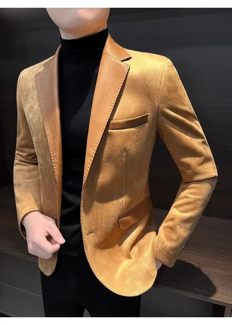 Blazer hombre casual primavera - botonadura simple y estilo moderno