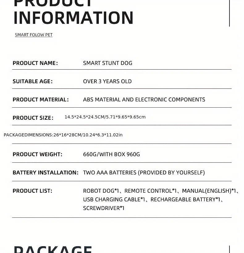 Perro Robot Inteligente con Control Remoto - Canta, Baila y Sigue - Acrobacias Smart - Música Interactiva - Cachorro Programable - Regalo para Niños