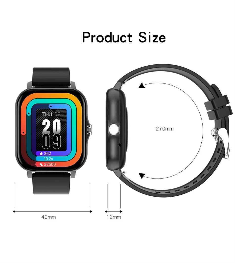 Smartwatch Android/iOS – pantalla HD 1.83", llamadas, alertas y modo deportivo