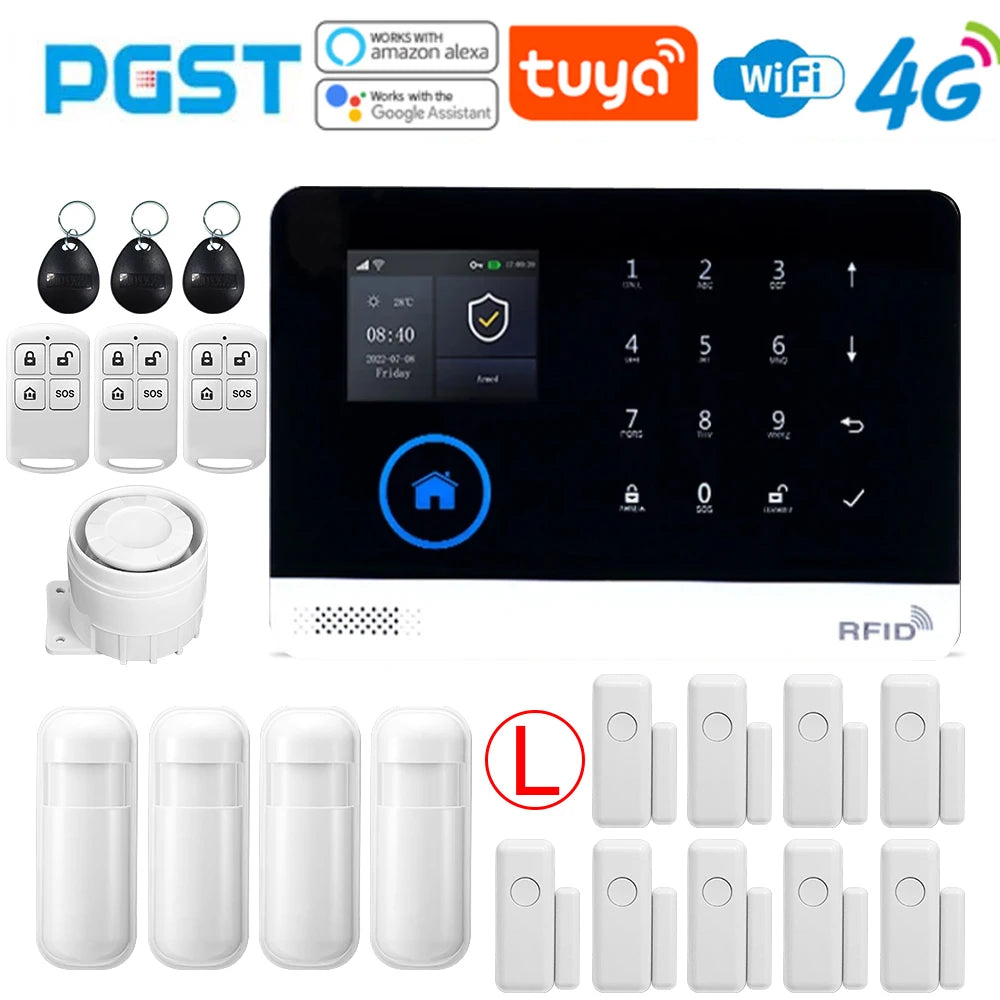 Sistema de seguridad inteligente PG-103 – alarma inalámbrica 4G Tuya compatible WiFi y GSM