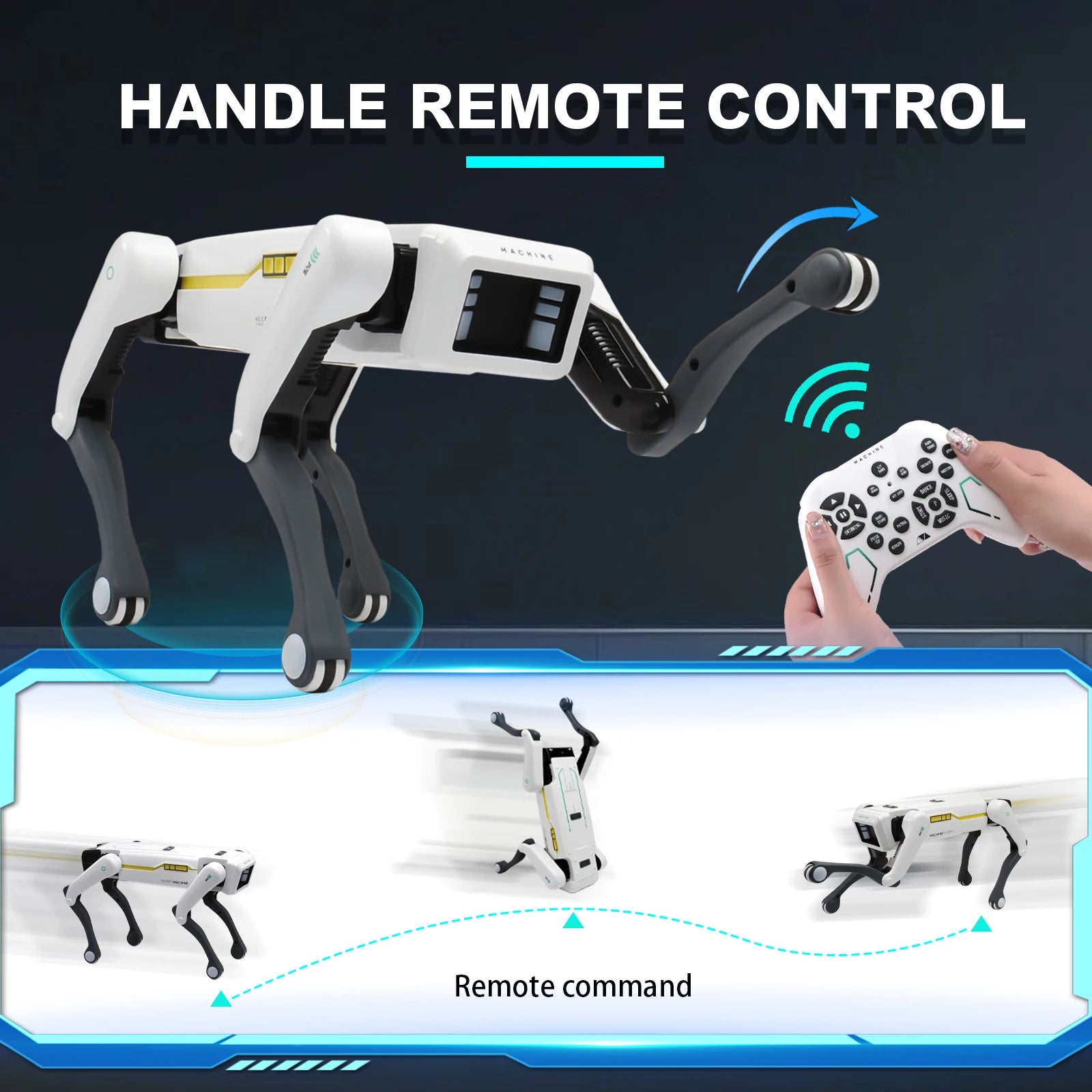 Perro Robot Inteligente con IA RC - Diálogo por Voz - Control APP Remoto - Programación - Canta y Baila - Perro Mecánico - Juguete para Niños